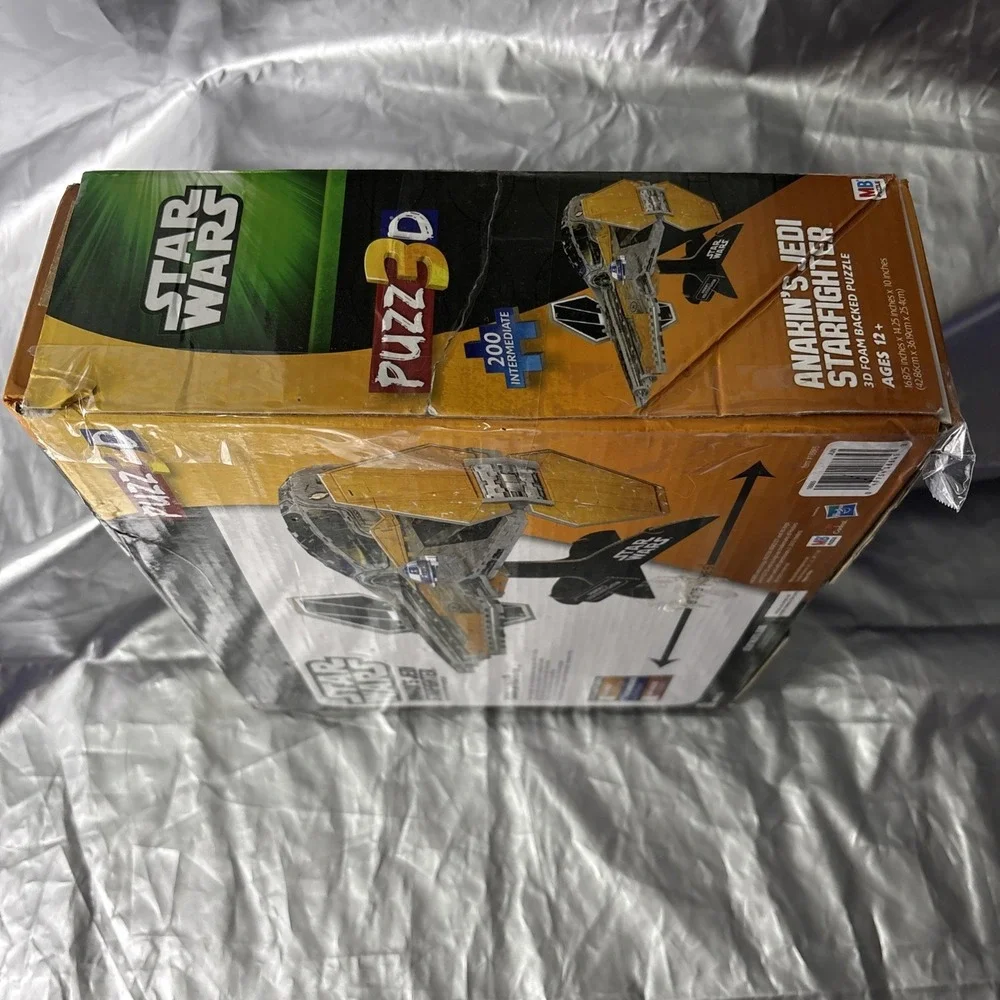 Star Wars Puzz3D Anakin's‎ Jedi Starfighter Foam Backed Puzzle Milton Bradley
